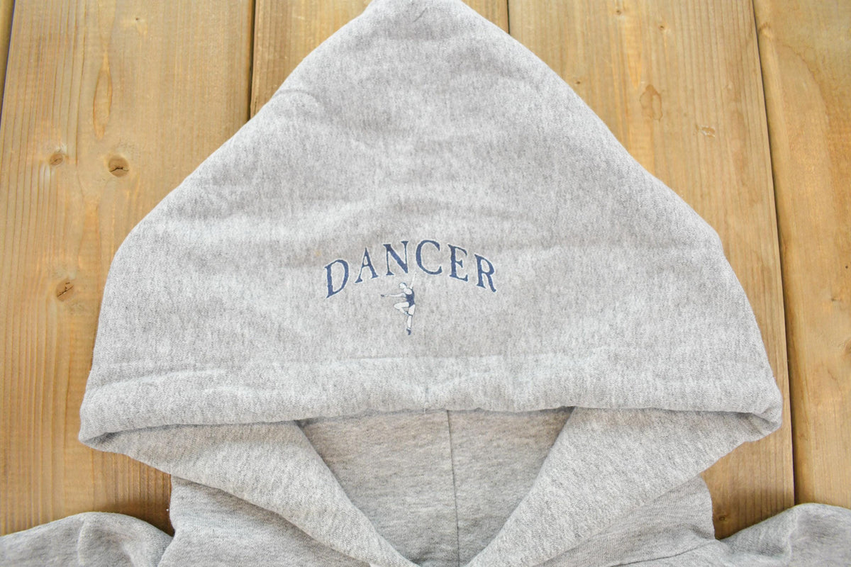 Vintage 1990s Ballerina Dancer Graphic Hoodie Sweatshirt Women's L