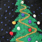 Vintage 1990s Northern Isles Christmas Hand Knit Cardigan Sweater Women's L
