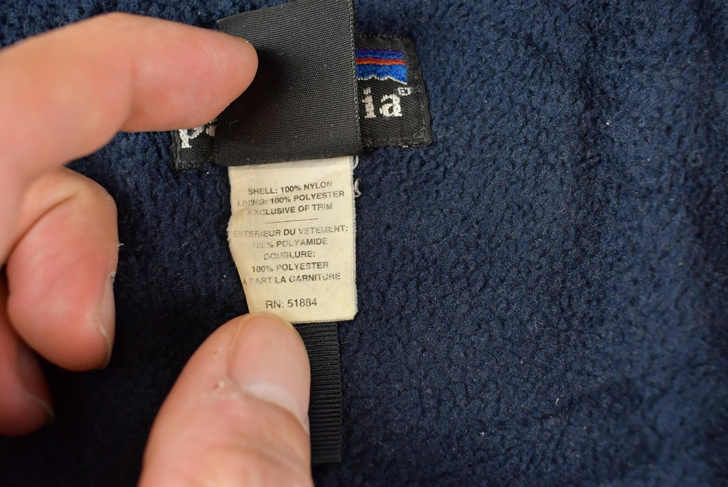 Vintage 1990s Patagonia Fleece Lined Windbreaker Jacket Men's XL