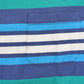 Vintage 1990s Eddie Bauer Teal Striped Crewneck Sweatshirt Men's L