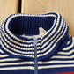 Vintage 1980s Acrylic Quarter Zip Knit Turtle Neck Sweater Women's S