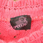 Vintage 1990s Cute Pink Knit Crewneck Sweater Women's S Cropped
