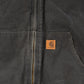 Vintage 1990s Carhartt Distressed Canvas Hooded Jacket Men's L Tall