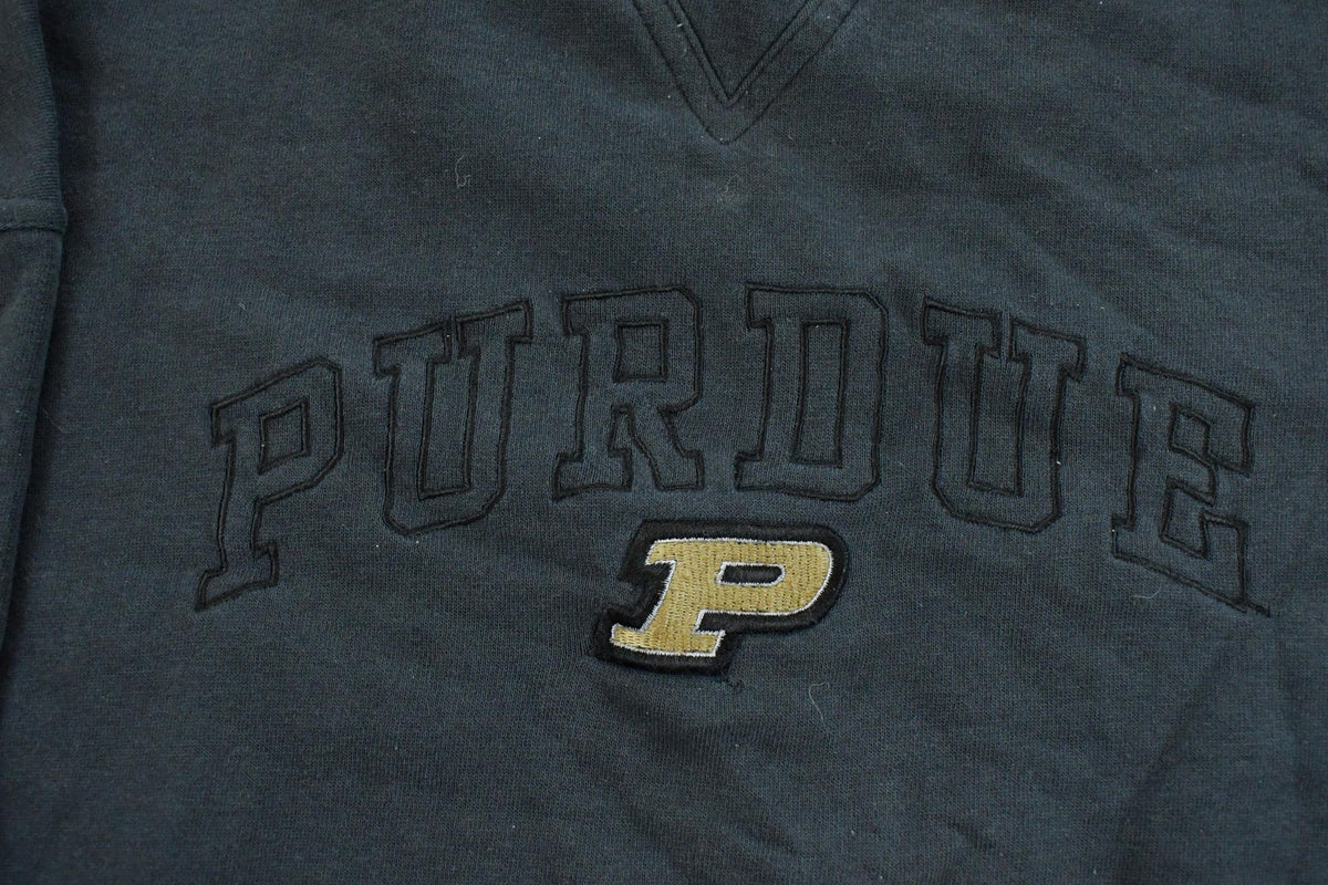 Vintage 1990s Purdue University Crewneck Sweatshirt Men's L / NCAA College Spellout / 90s Collegiate Sweater / Heavyweight