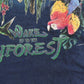 Vintage 1990s Wake Up To The Rainforest Graphic T-Shirt Men's Large
