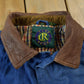 Vintage 1990s Club Room Chore Coat Leather Collar Jacket Men's Large