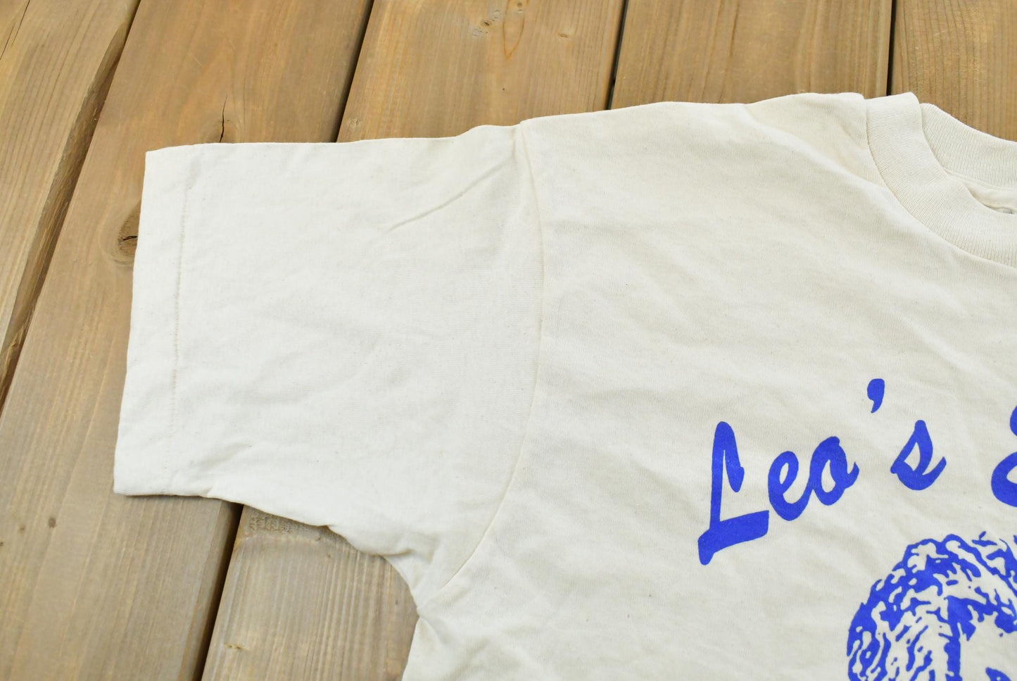 Vintage 1990s Leos Electric Sale Service Promotional Souvenir Lion T-Shirt Men's L