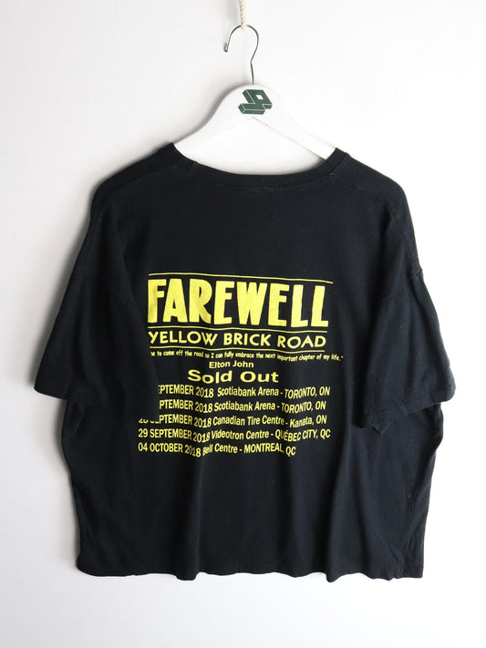 Elton John Farewell Tour T Shirt Mens XL Black