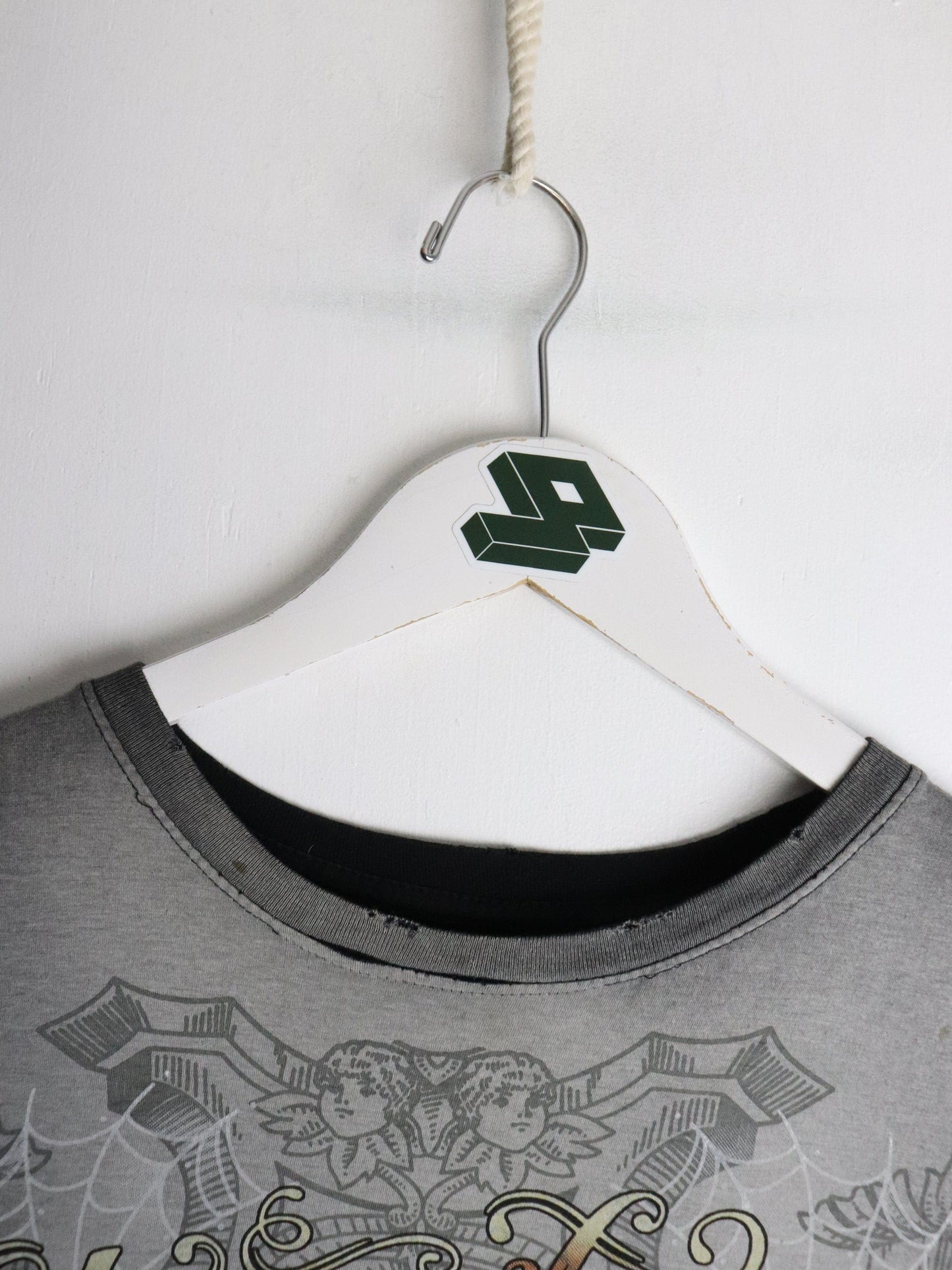 Emperor Eternity T Shirt Mens Large Grey Rhinestones from propervintagecanada