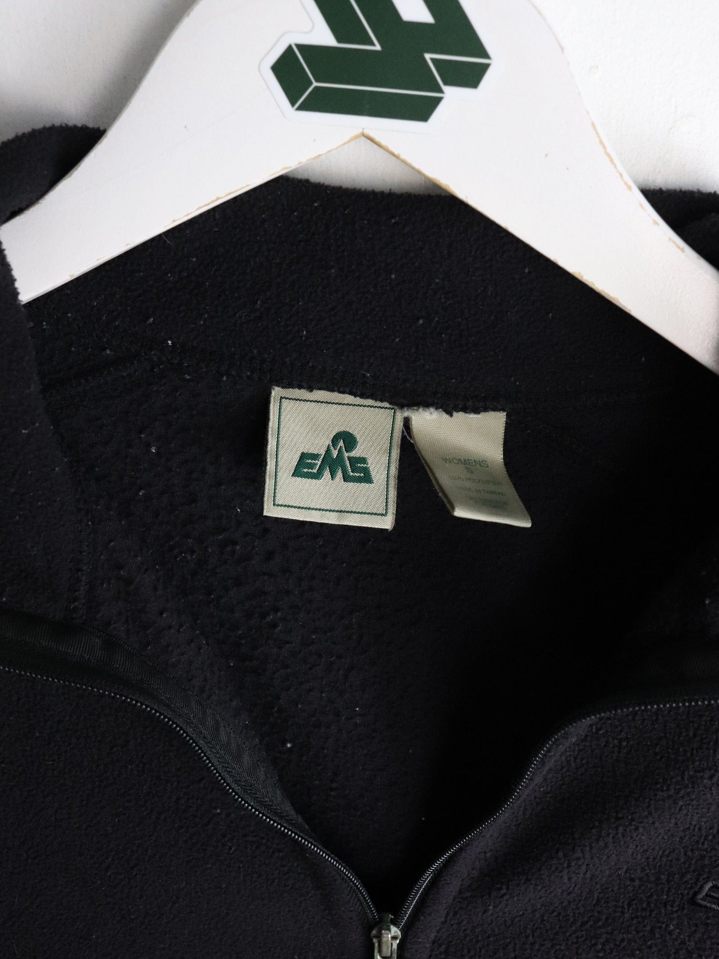 EMS Sweater Womens Small Black Fleece from propervintagecanada