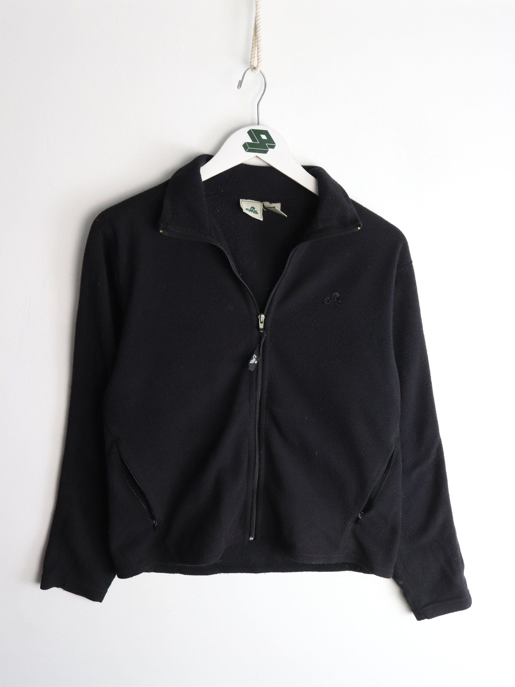 EMS Sweater Womens Small Black Fleece from propervintagecanada