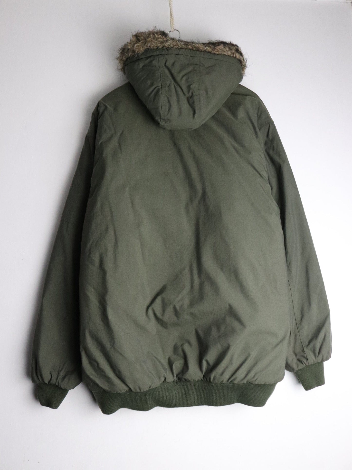 Enyce Jacket Mens 2XL Green Faux Fur Coat