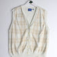 EP Pro Sweater Fits Womens Small Beige Knit Cardigan Vest from propervintagecanada