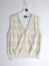 EP Pro Sweater Fits Womens Small Beige Knit Cardigan Vest from propervintagecanada