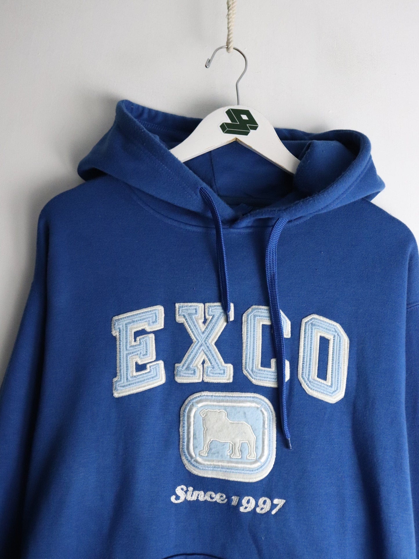 Exco Jeans Sweatshirt Mens Small Blue Hoodie from propervintagecanada