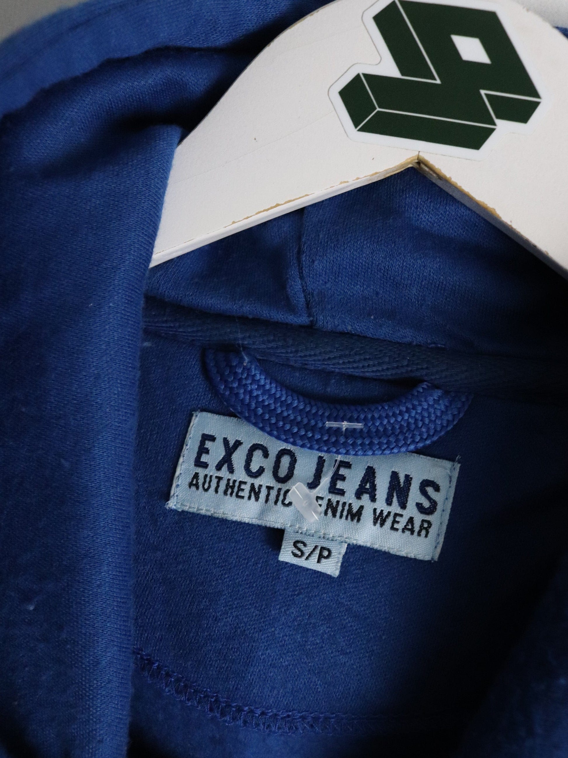 Exco Jeans Sweatshirt Mens Small Blue Hoodie from propervintagecanada