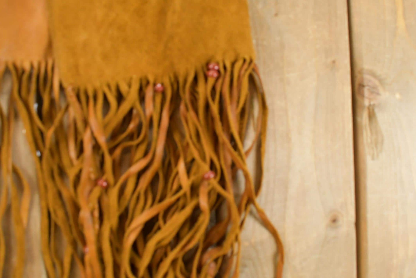 Vintage 1960s Genuine Leather Western Fringe Vest Jacket Women's S