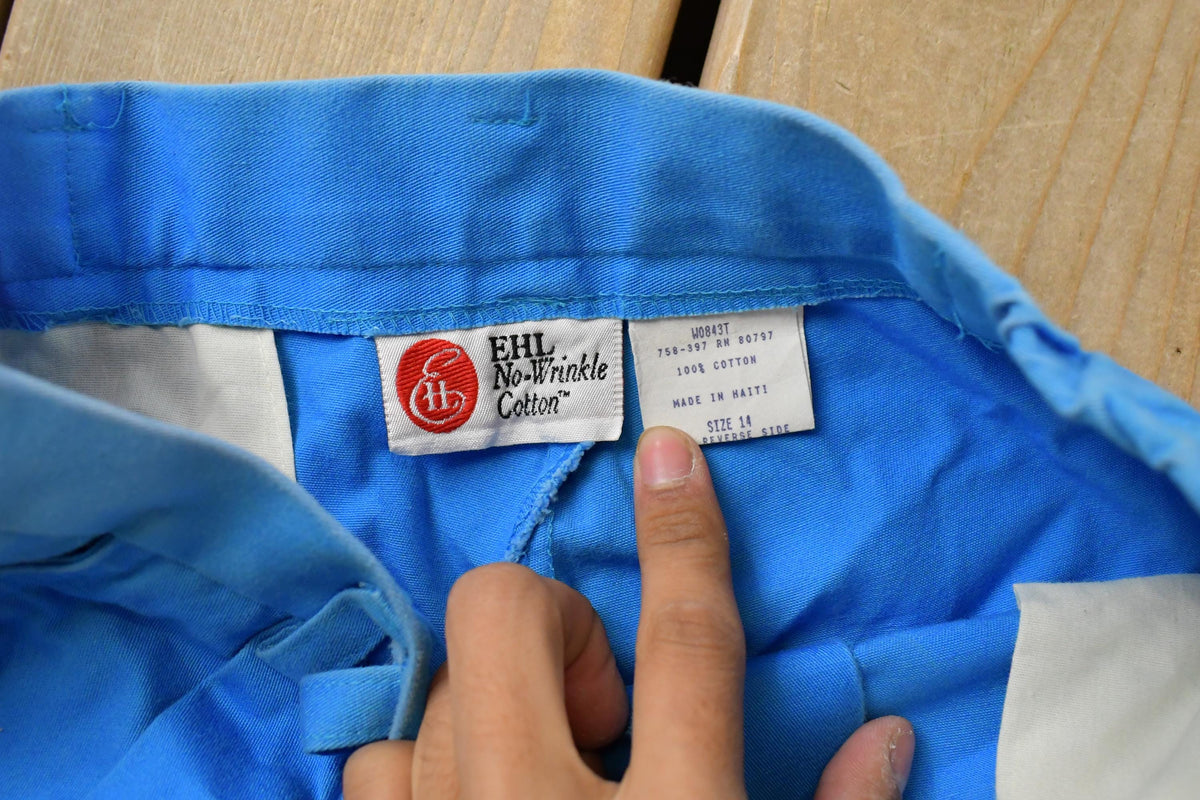 Vintage 1990's EHL No Wrinkle Cotton Pleated Pants Women's 29 x 28.5