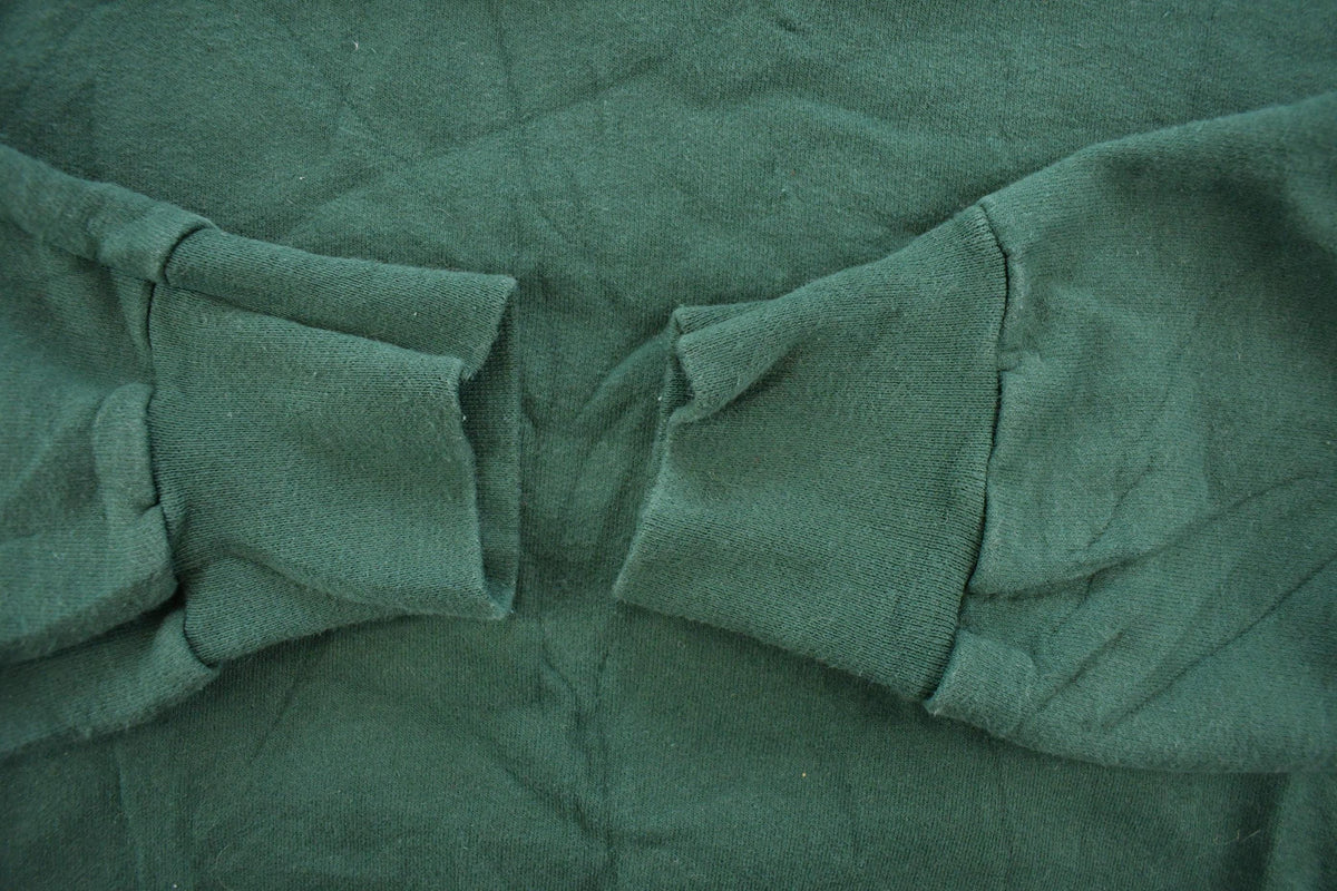 Vintage 2000s Hanes Blank Green Crewneck Sweatshirt Men's L