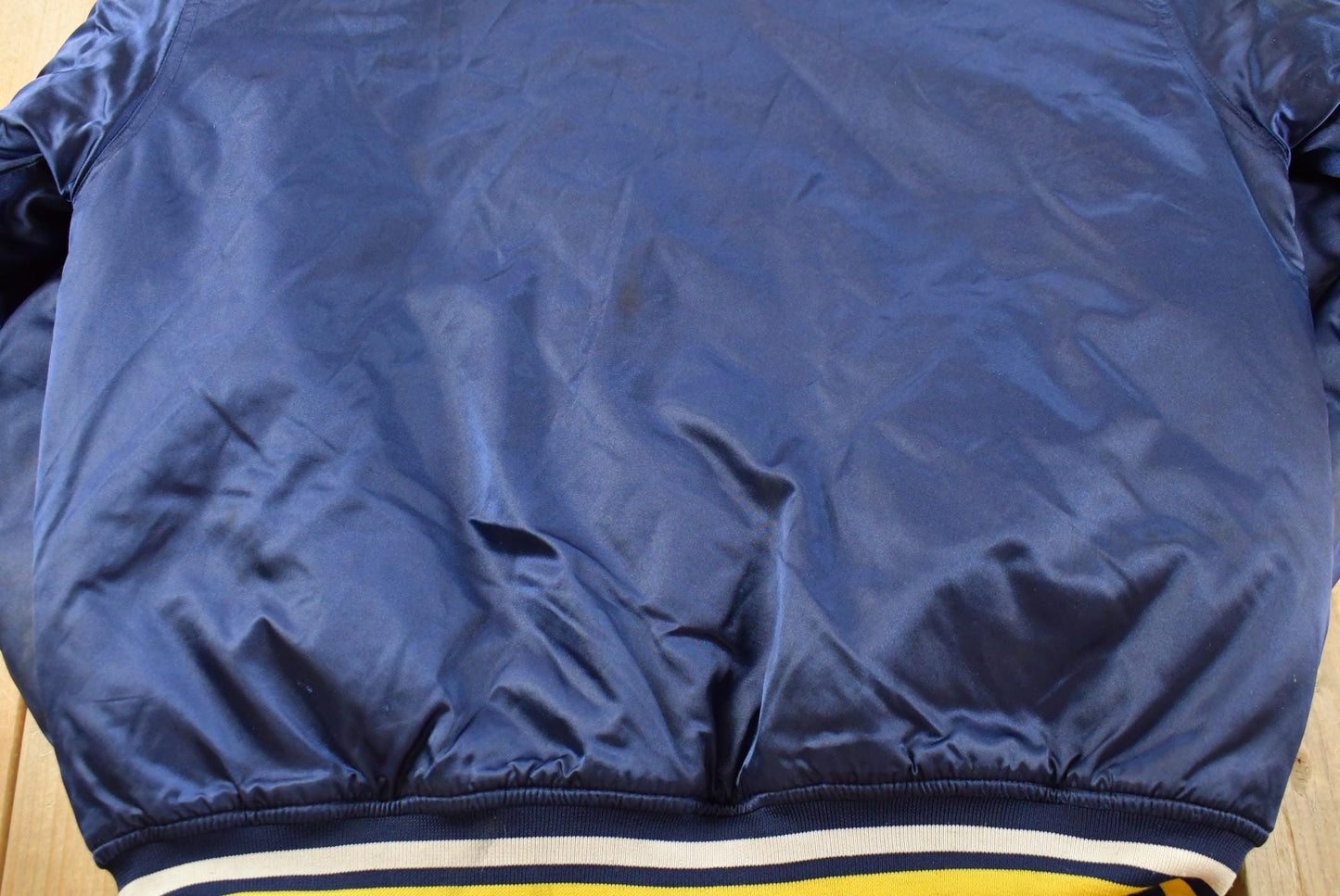 Vintage 2000s University of Michigan Wolverines Nylon Satin Bomber Jacket Men's XL