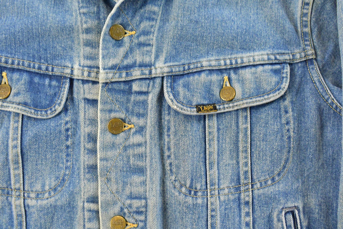 Vintage 1970s Lee Denim Jean Trucker Jacket Men's S-M