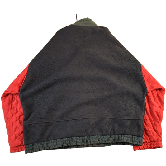 Vintage 1990s Puma Embroidered Fleece Zip Up Sweater Men's Large