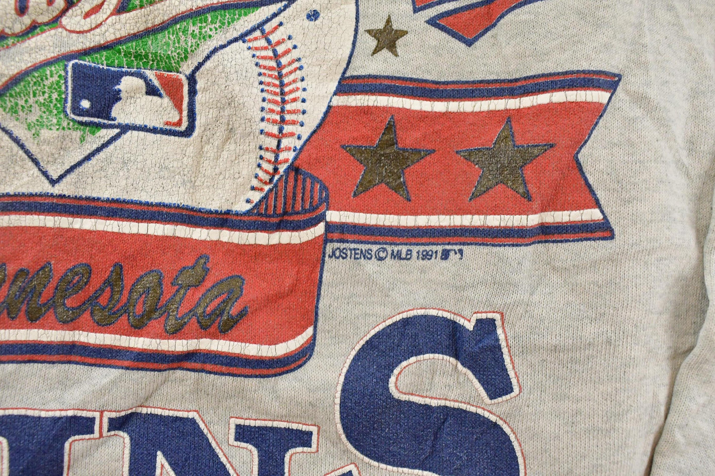 Vintage 1991 Minnesota Twins MLB World Champions Crewneck Sweatshirt Men's Large