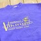 Vintage 1990s Logo Athletic Minnesota Vikings Embroidered NFL Crewneck Sweatshirt Men's S