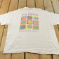 Vintage 1990 U.S. Open Tennis Graphic T-Shirt Mens XL / Wilson Official Ball Promo / 90s Flags Tennis Court / Single Stitch / Made In USA