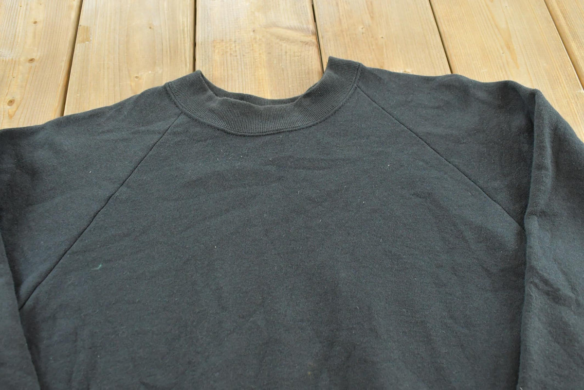 Vintage 1990s Fruit of the Loom Blank Raglan Crewneck Sweatshirt Men's S