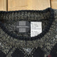 Vintage 1990s Expressions Knit Abstract Pattern Crewneck Sweater Men's M