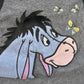 Vintage 1990s Disney Eeyore Winnie The Pooh Embroidered Fleece Hoodie Sweater Men's L