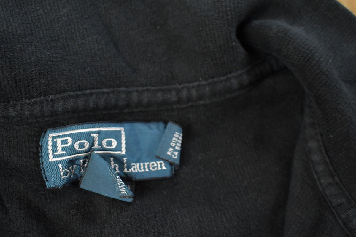 Vintage 1990s Polo Ralph Lauren Quarter Zip Sweatshirt Men's L