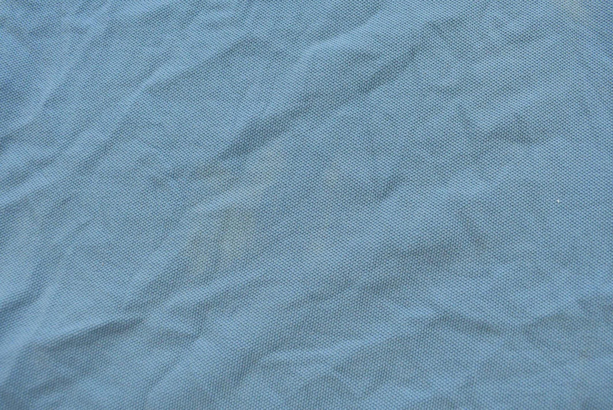 Vintage 1990s Polo By Ralph Lauren Blank Blue Small Pony Short Sleeve Polo Shirt Men's XL