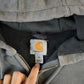 Vintage 1990s Carhartt Thermal Lined Heavy Weight Zip Up Hoodie Men's XL