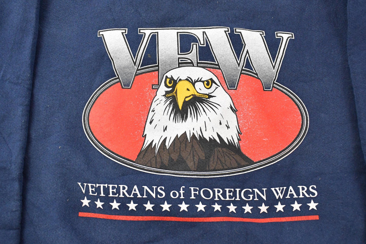 Vintage 1990s Veterans of Foreign Wars Crewneck Sweatshirt Men's Medium