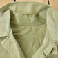 Vintage 1940s Military HBT Olive Drab Button Up Shirt Men's Medium