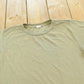 Vintage 1990s Blank Olive Green T-Shirt Men's L