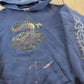 Vintage 1990s JNCO Jeans Dragon Tribal Hoodie Sweatshirt Mens S