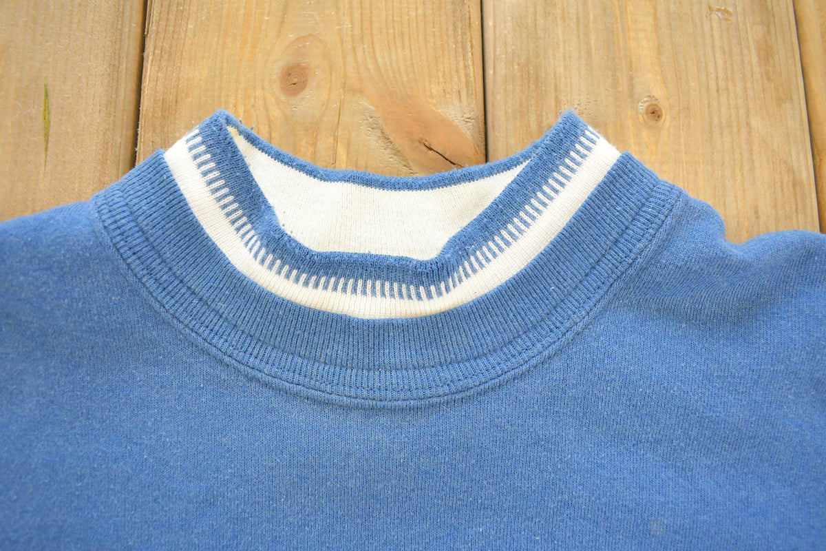 Vintage 1990s Morning Sun Chickadee Birds Graphic Crewneck Sweatshirt Women's L