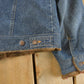 Vintage Y2K St. John's Bay Faux Fur Denim Jean Trucker Jacket Women's M