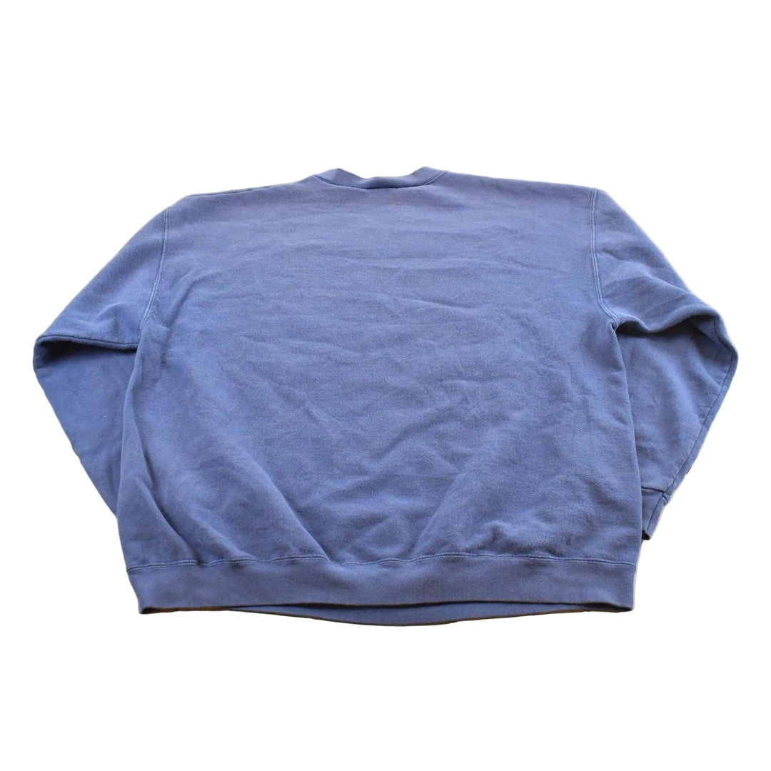Vintage 1990s Lee Hampton Beach New Hampshire Souvenir Lighthouse Crew Neck Sweatshirt Men's L