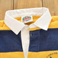 Vintage 1990s Cheltenham Field Hockey Striped Embroidered Rugby Polo Shirt Men's S