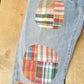 Vintage 2000s Levi's Distressed Patchwork Denim Jeans Men's 30 x 28