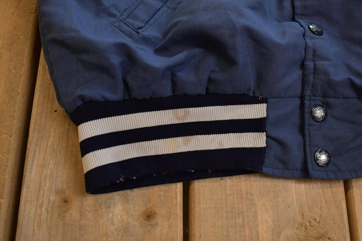 Vintage 1990s Northwood Panelboard Snap On Bomber Jacket Men's S