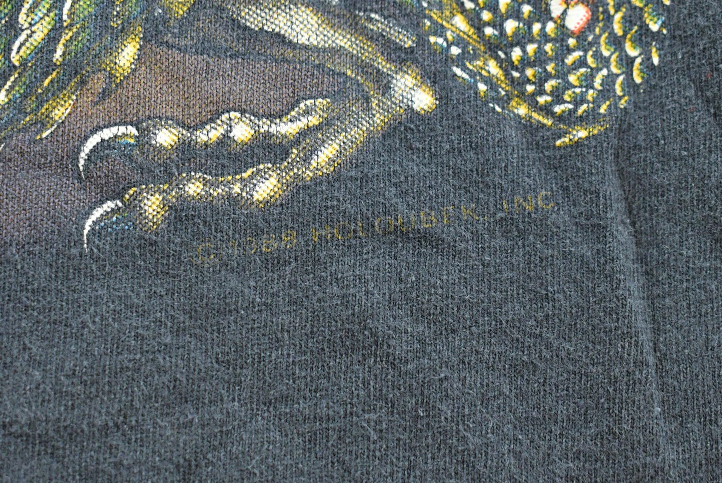 Vintage 1992 Eagle vs Dragon Harley Davidson Sarasota Florida T-Shirt Mens M