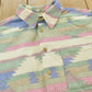 Vintage 1990s New Fast South Western Style Fleece Button Up Rodeo Shirt Men's XL