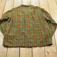 Vintage 1970s Sir Pendleton Wool Flannel Board Shirt Men's M / Loop Collar True Vintage / 70s Plaid Tartan / Made in USA