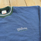 Vintage 1990s Wilson Embroidered Logo Crewneck Sweatshirt Men's L