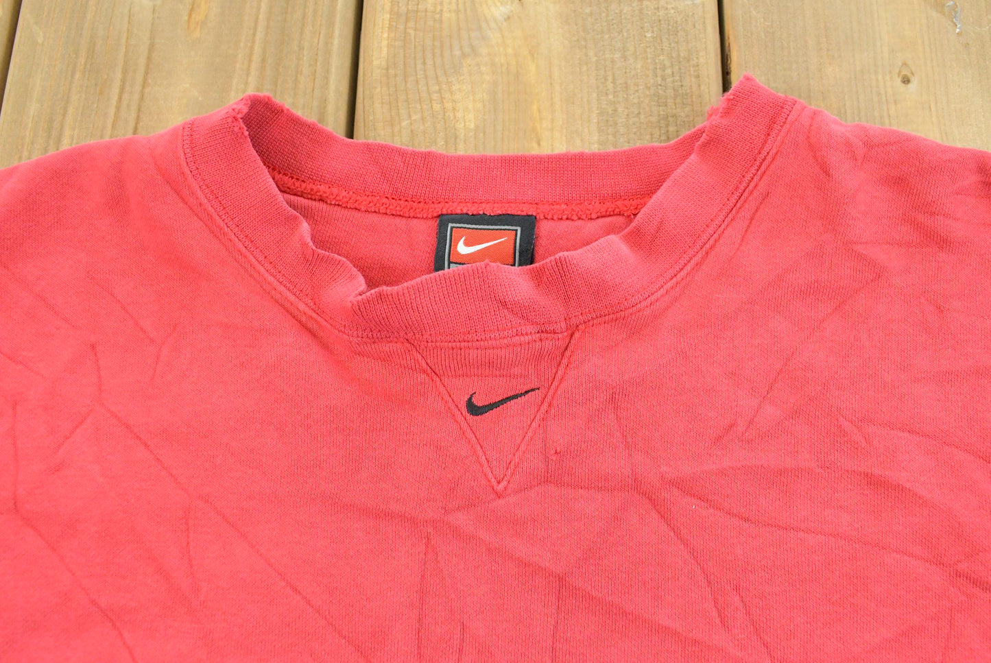 Vintage 1990s Nike Team Center Swoosh Crewneck Sweater Men's 2XL